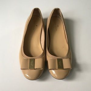 Kate Spade Nude Bow Ballet Flat Size 7.5